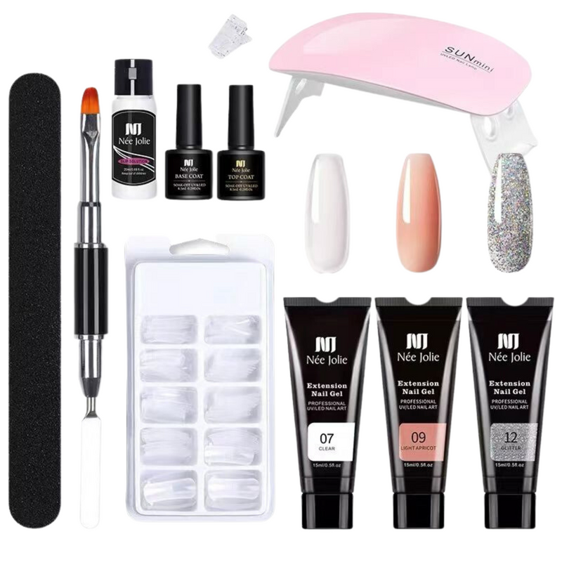 Kit Uñas de Gel Mágicas Polygel - 11 pcs + E-book (de regalo)