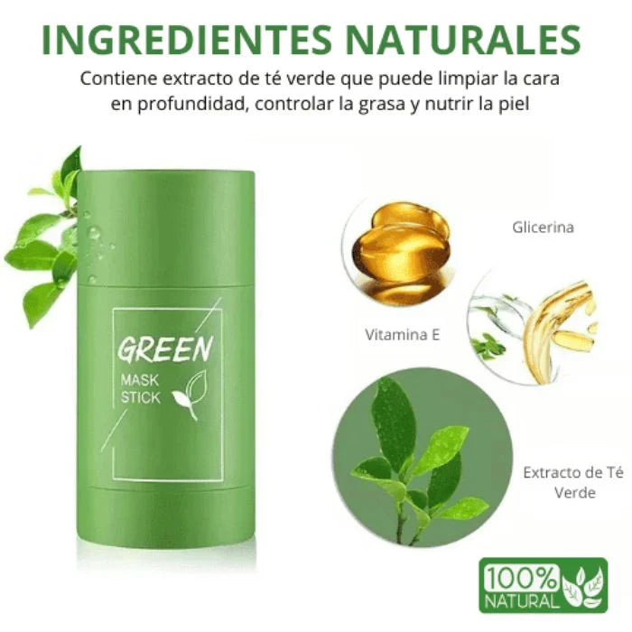 barra te verde + 2 mascarilla aloe vera